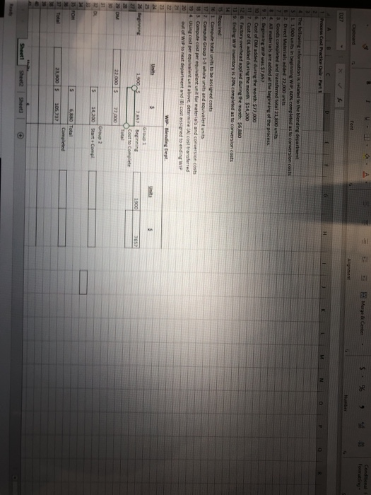 Practice ul. Part 1 M N O The following information is related
