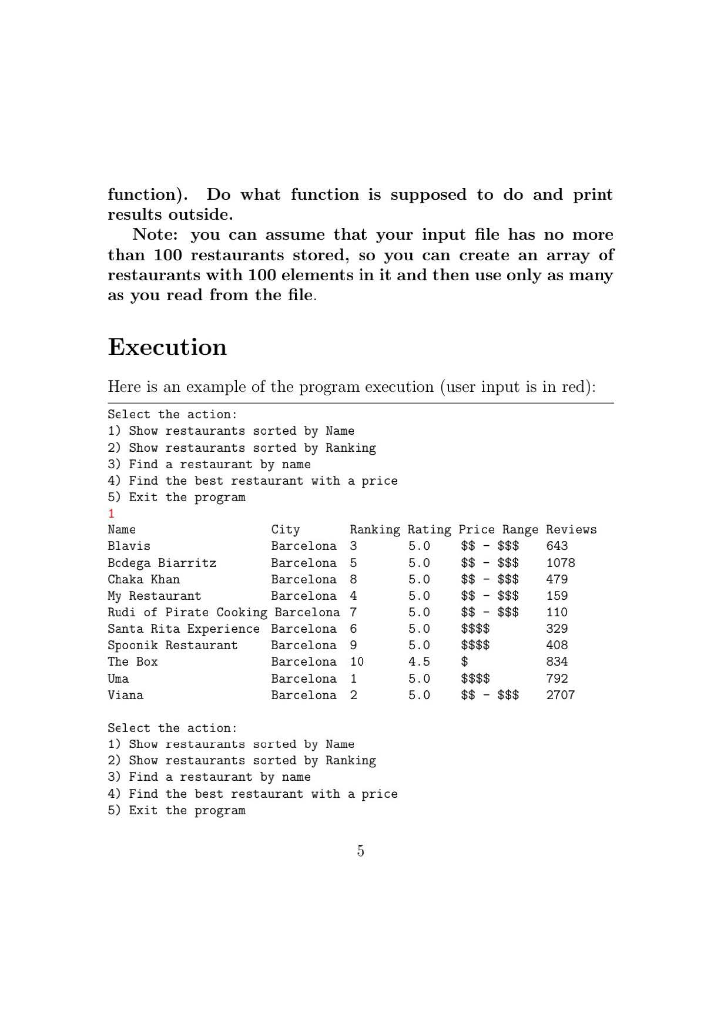 2 Problem description Today you'll be working as a Trip Advisor software