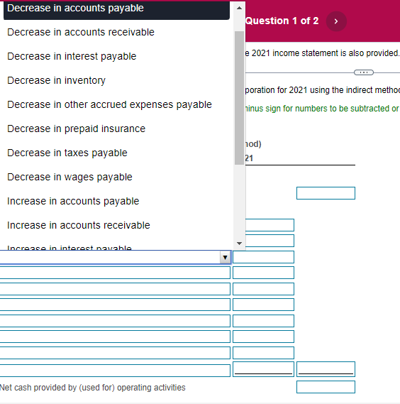 the icon to view the income statement. (Click the icon to view