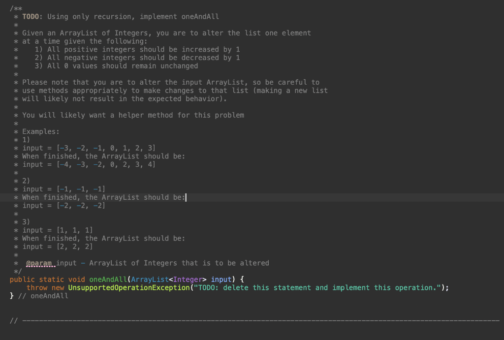 Code in Java using Recursion.