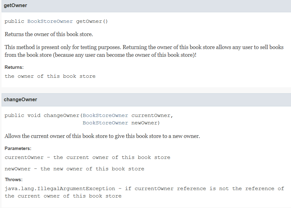 Complete the implementations of various classes in a bookStore, We consider a