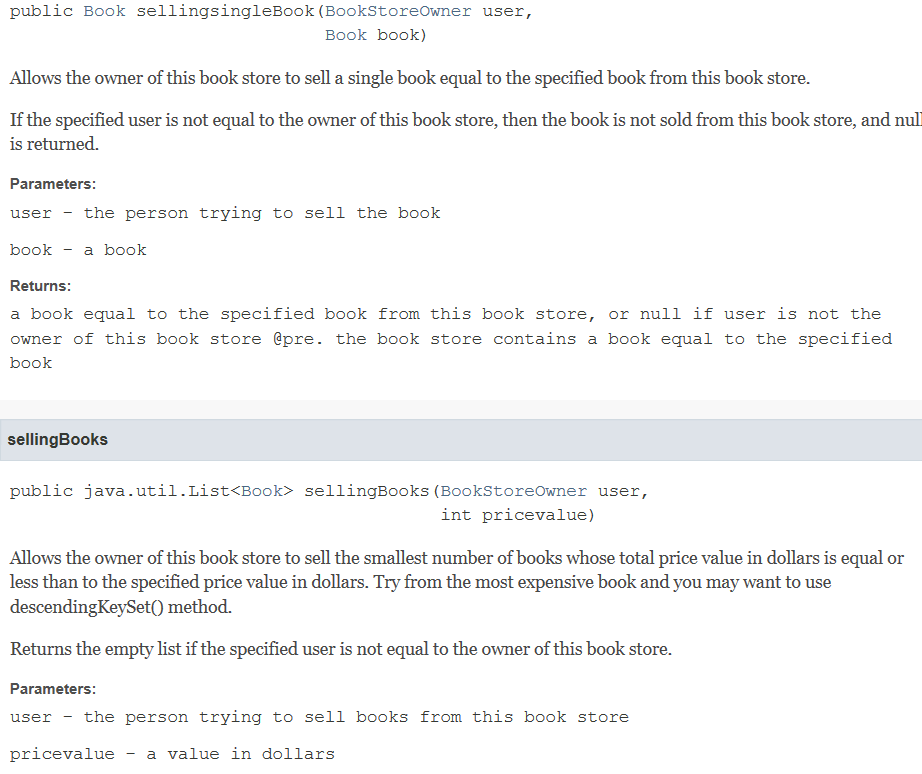 String title, int price, int yearPublished), whereas BookStoreOwner has (String name and
