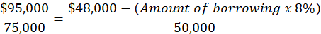 A firm is considering two different capital structures. The first option is