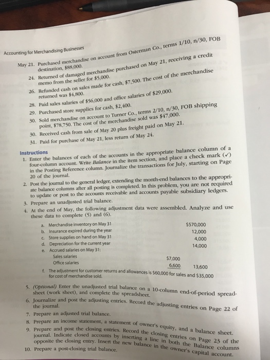 journalized. Please journalize the entries in the description. Palisade Creek Co. is