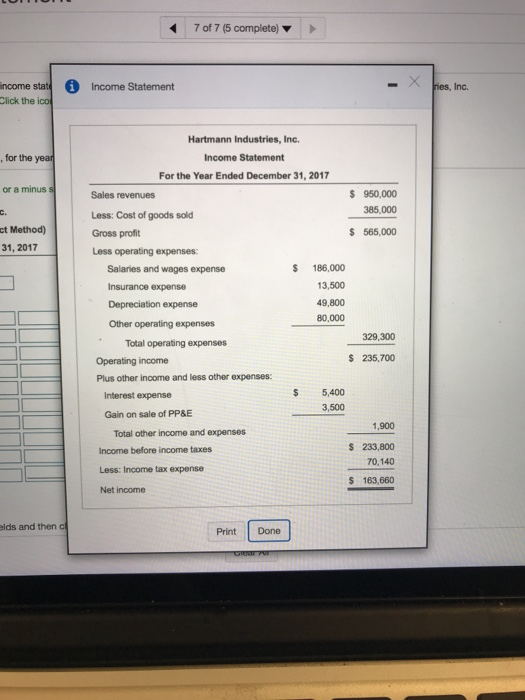 of 1 pt 7 of 7 (5 completel P13-32A (similar to) Prepare