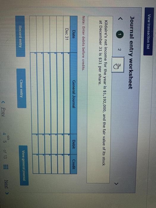 5 Selk purchased 65,000 shares (20% of total) of Kildaire's common stock