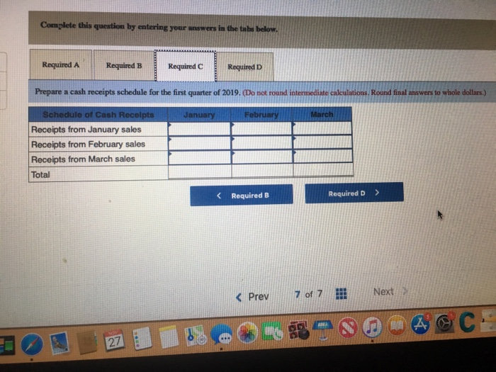 over the Internet. Vemon expects sales in January 2019 to total $300,000