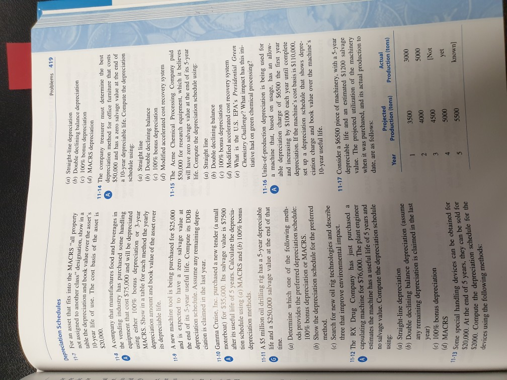  kindly help with questions #13 abcd without using excel. Problems 419
