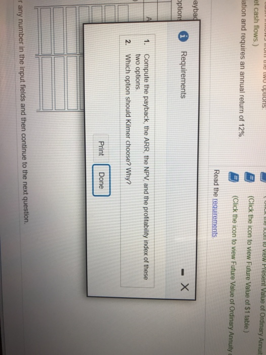 refurbish) Net Cash Outflows Not Cash Inflows Year Amount invested Annual Accumulated