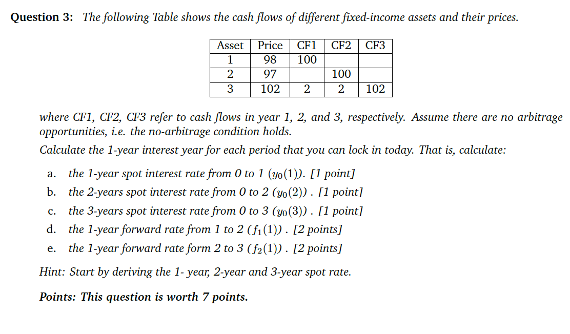 Please do part D and E only. Thank you! Question 3: The