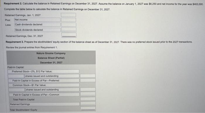 balance in Common Stock on January 1, 2027 was $200,000 and included