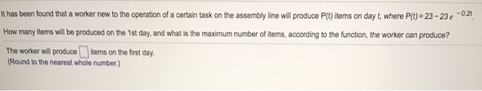  It has been found that a worker new to the operation