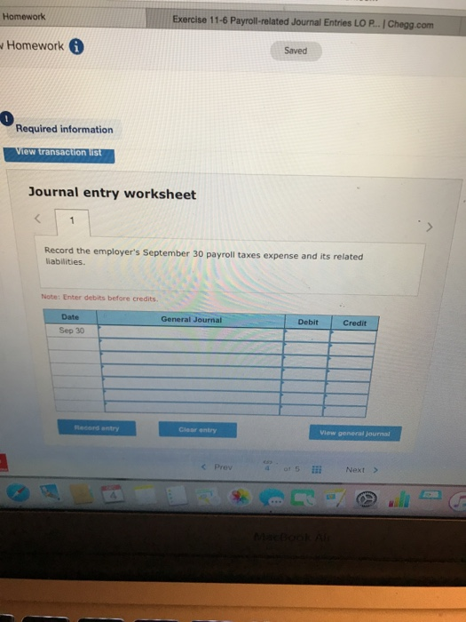 the following information for the Exercises below. The following information applies to