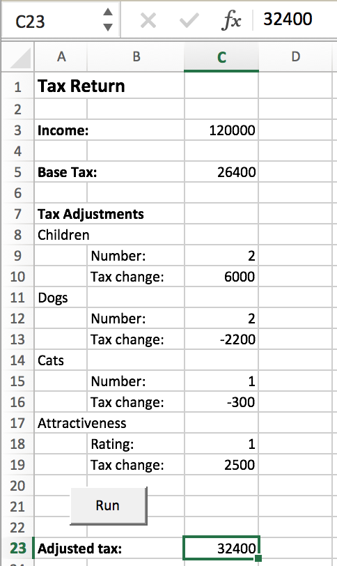 Calo - VBAProject (FUNCRES.XLAM) 29 Solver (Solver.xlam) VBAProject (taxes-bad-formatting.xl... Yucky code Exercise