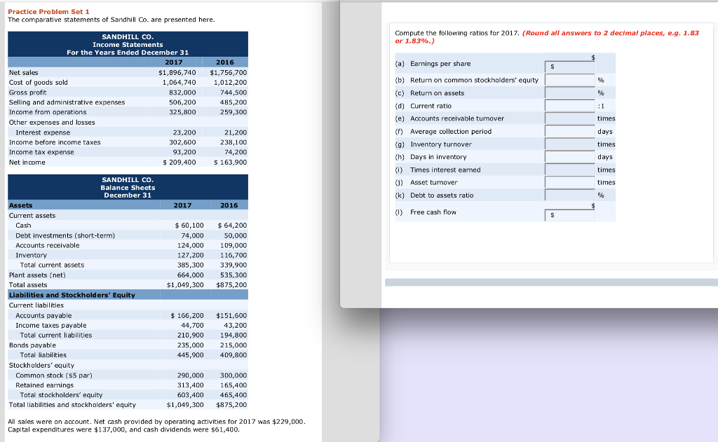 Question: Kimmel, Accounting, 6e Problem 13-2A - Questions A-L Practice Problem Set