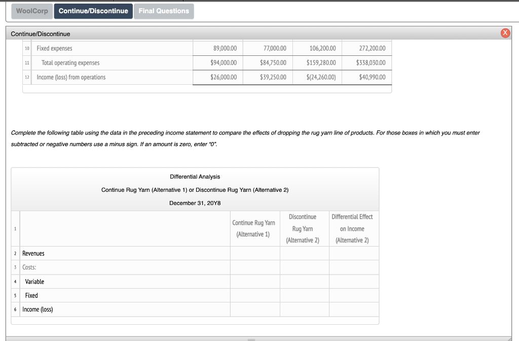 January of this year, and is making decisions on product offerings, pricing,