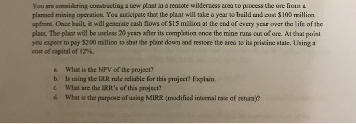  Please answer all parts and by hand without excel using formulas