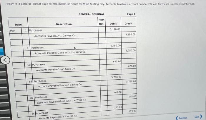 is one problem but is long Below is a general Journal page