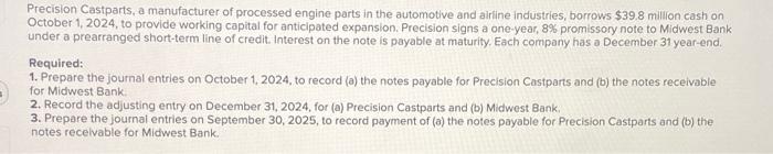  Journal entry worksheet Record the adjusting entry for interest for Midwest