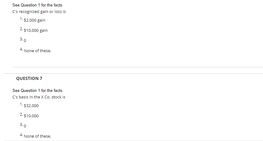 X Co. After making the following transfers to X Co. they own