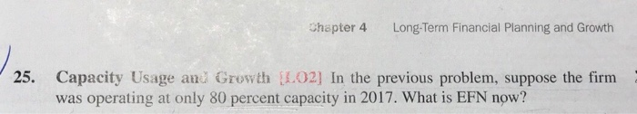  Chapter 4 Long-Term Financial Planning and Growth 25. Capacity Usage aud
