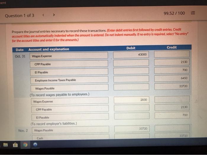 3 99.52 / 100 E View Policies Show Attempt History Current Attempt