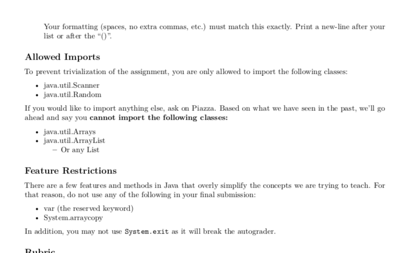 Item class, I have filled it but I'm not sure if it's