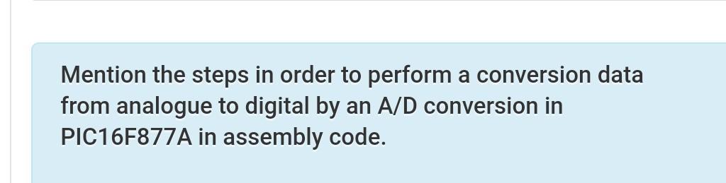 Mention the steps in order to perform a conversion data from