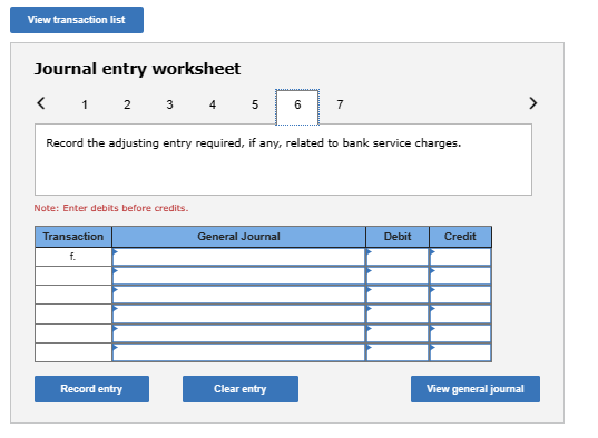 entry worksheet 12 7 Record the adjusting entry required, if any, related