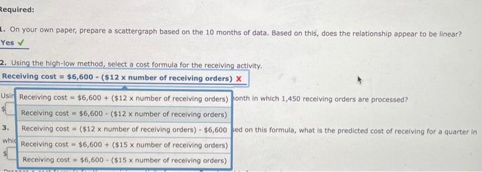 the 10 months of data. Based on this, does the relationship appear