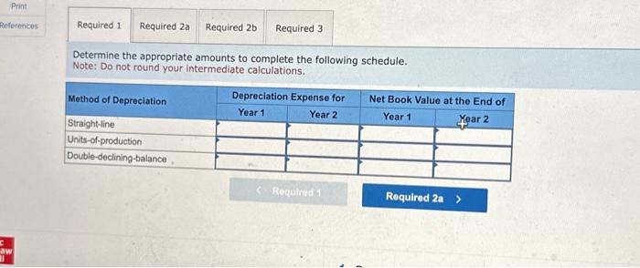 Alternative Depreciation Methods LO8-3, 8-7 Schrade Company bought a machine for $98,000