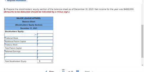 equity section (L010-2, 10- 3. 10.4, 10-5, 10.7) The following information applies