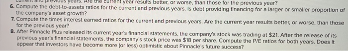 (Round your answers to 2 decimal places.) 6-b. Is debt providing financing