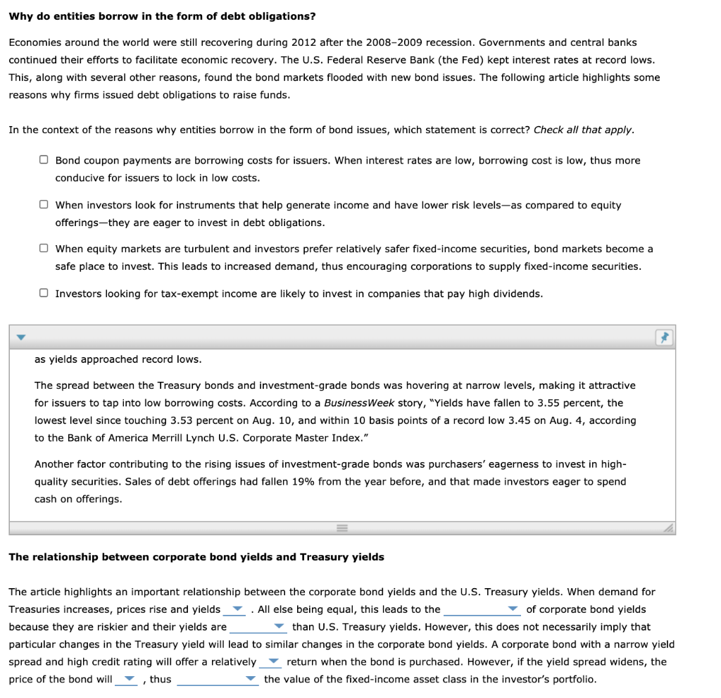 One of the most important asset classes for investors are fixed-income securities