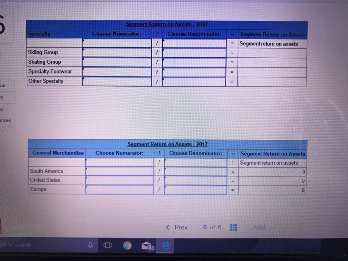 answers in millions. Round "Segment average assets" to 1 decimal place.) Segment