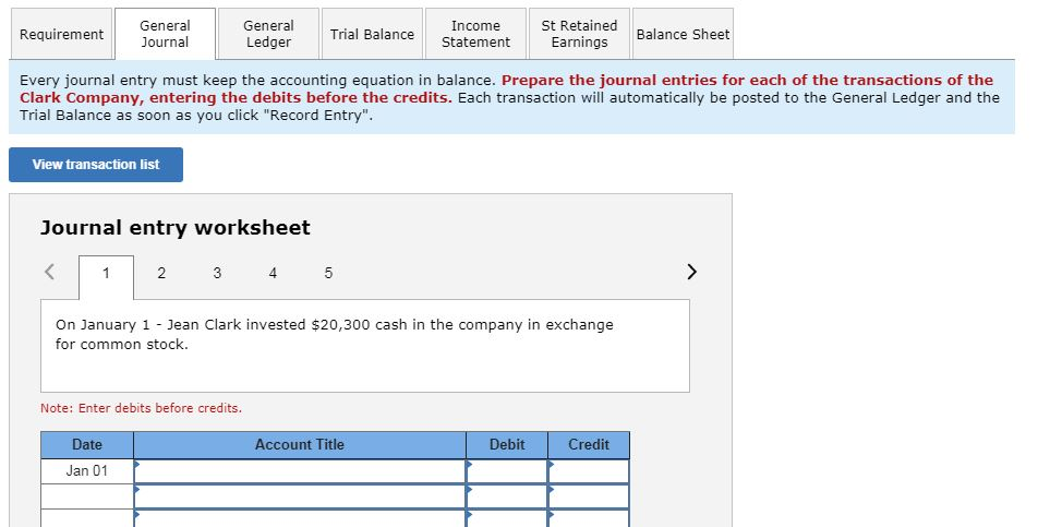 each entry. The financial statements are automatically generated based on the journal
