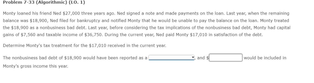 as nonbusiness deductions in computing an individual's NOL? the excess because to
