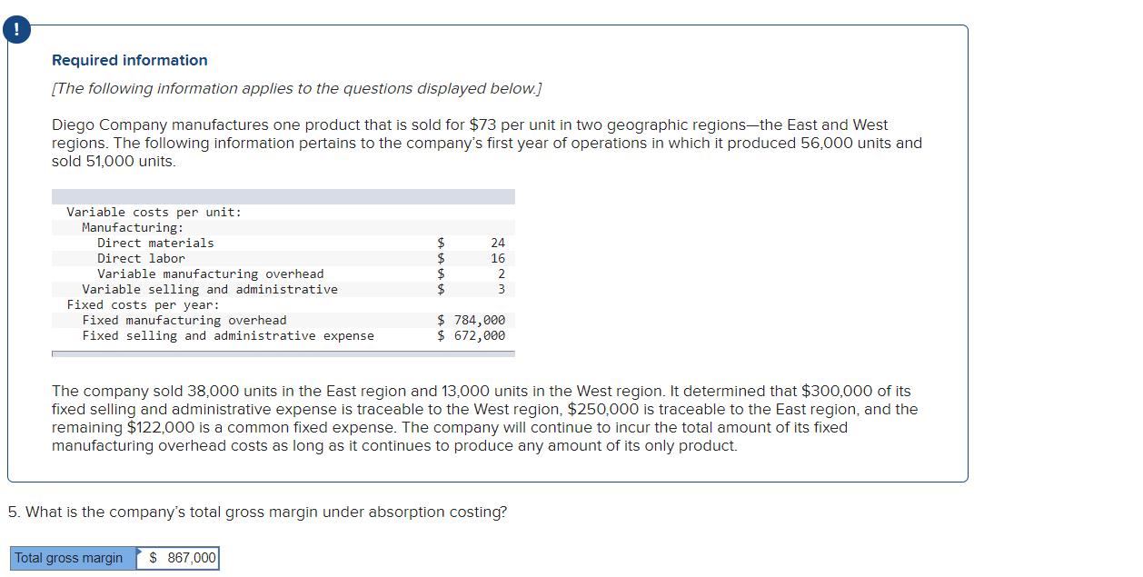 ASAP ! Please answer this question correctly. Required information [The following information