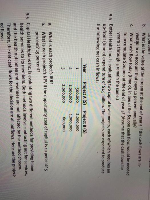  how do i do this on excel? Ft C. 10 percent!