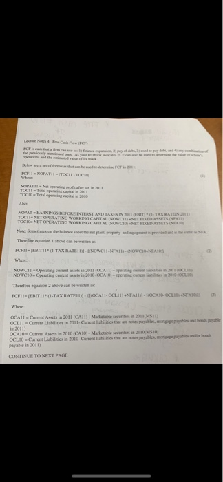 formula sheet used to come up with given data Two steps: e