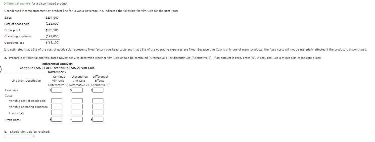  eBook Show Me How Question Content Area Differential analysis for a