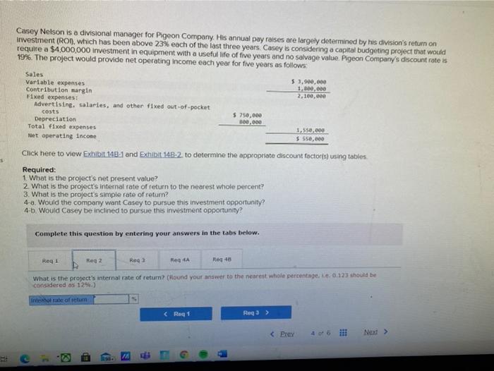 please help with net present and internal rate of return Fixed expenses