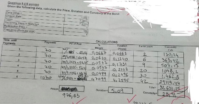  Need help w this question Question 5 (15 points) Given the