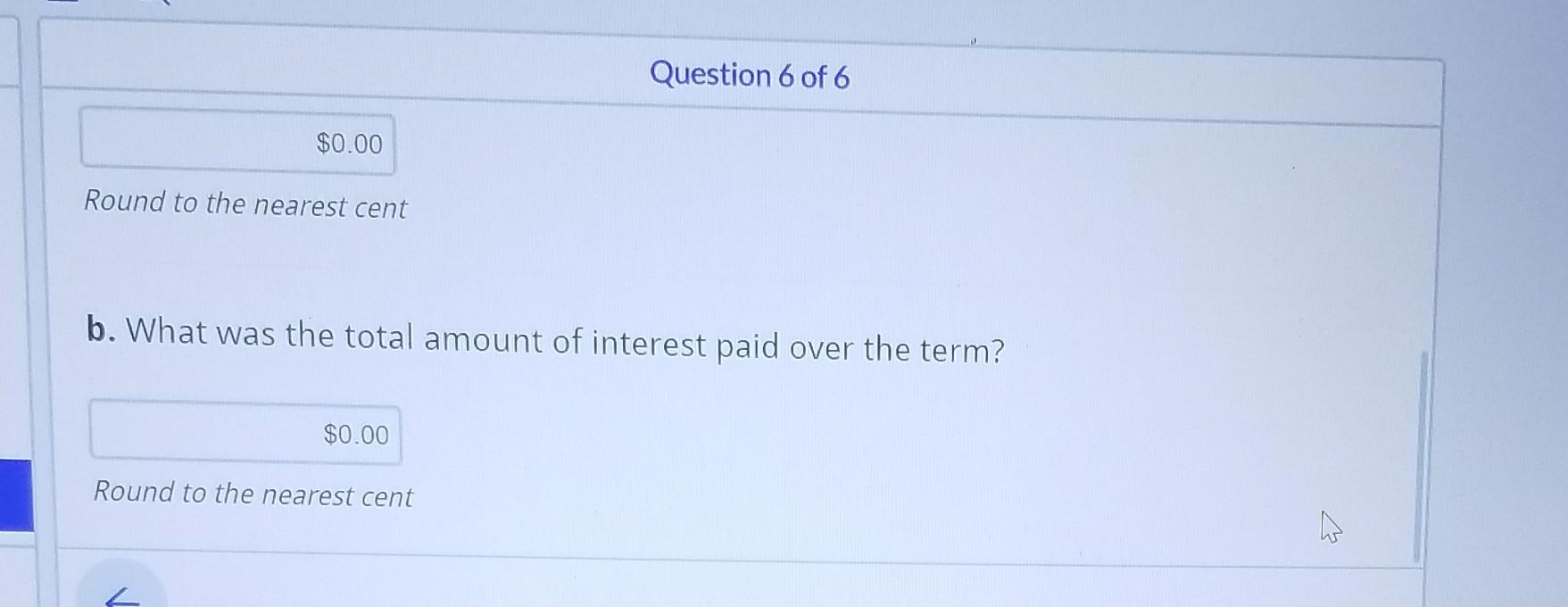 new car, Jessica made a down payment of $800.00 and agreed to