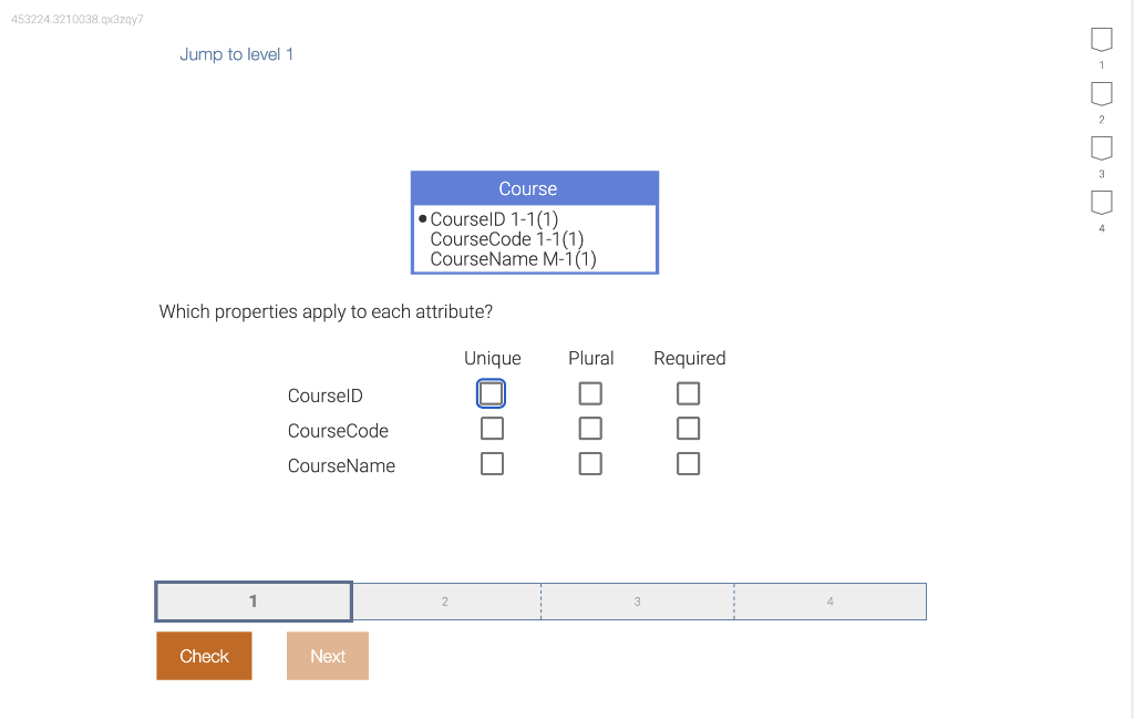  Which properties apply to each attribute