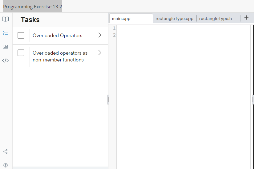 Programming Exercise 13-2 Overloading Operators as Non-members Instructions Redo Programming Exercise 1