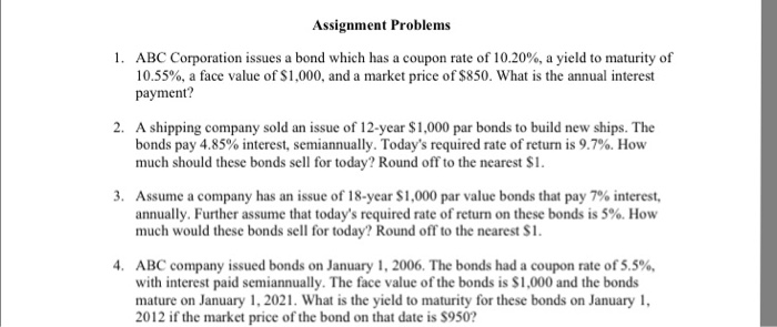 role in valuing financial assets. The scores of this assignment will help