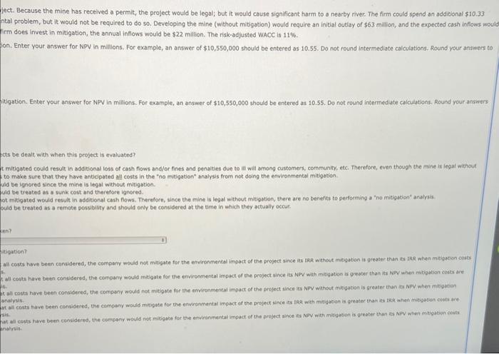 received a permit, the project would be legal; but it would cause