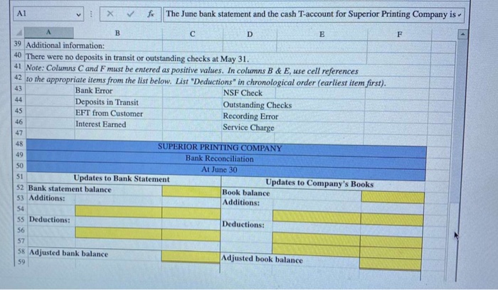 a bank reconciliation - Excel FORMULAS DATA REVIEW FILE VIEW Sign in