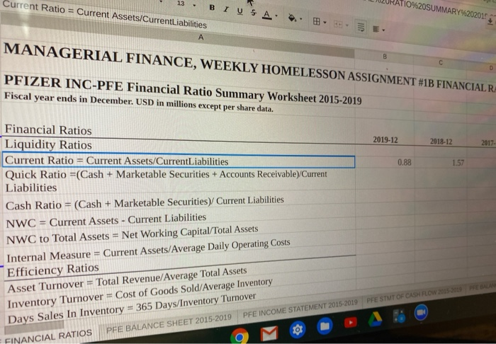  BI USA Current Ratio = Current Assets/CurrentLiabilities 13 - 10%20SUMMARY%202015 5